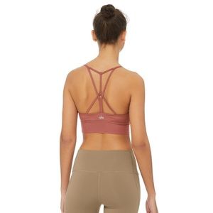 ALO Yoga Lavish Sports Bra in Rosewood